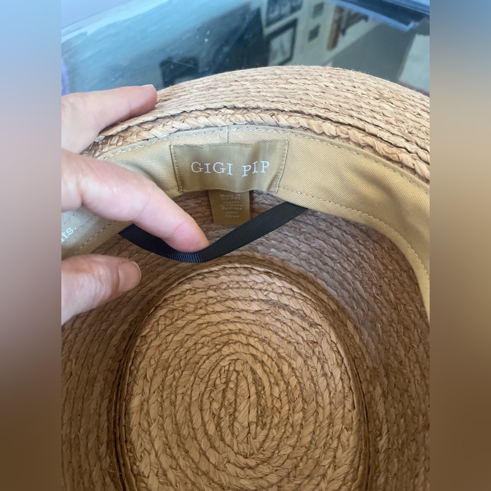 GIGI PIP Tan Straw Hat